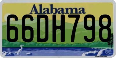 AL license plate 66DH798