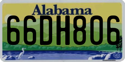AL license plate 66DH806