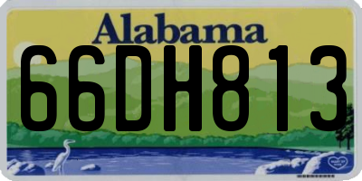 AL license plate 66DH813