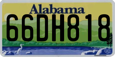 AL license plate 66DH818
