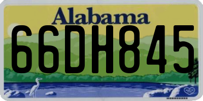 AL license plate 66DH845