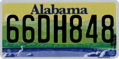 AL license plate 66DH848