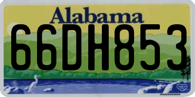 AL license plate 66DH853