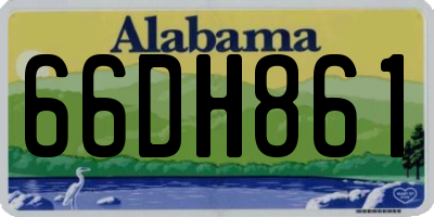 AL license plate 66DH861