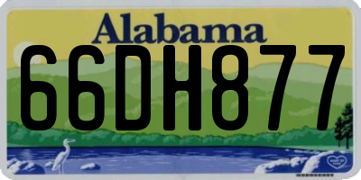 AL license plate 66DH877