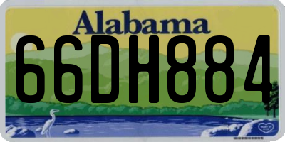 AL license plate 66DH884