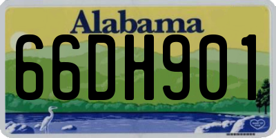 AL license plate 66DH901