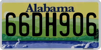 AL license plate 66DH906