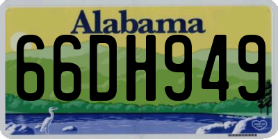 AL license plate 66DH949