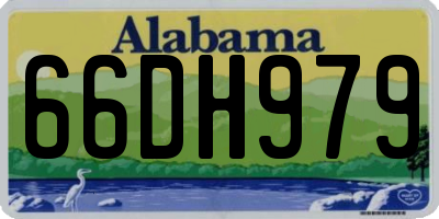 AL license plate 66DH979