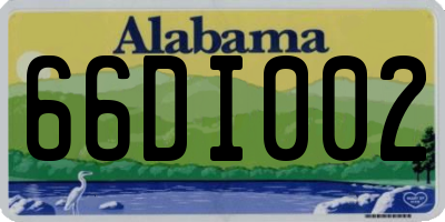AL license plate 66DI002