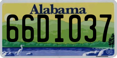 AL license plate 66DI037