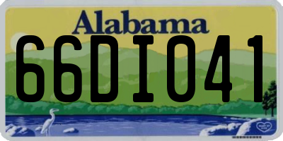 AL license plate 66DI041