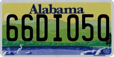 AL license plate 66DI050