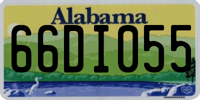 AL license plate 66DI055