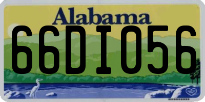 AL license plate 66DI056