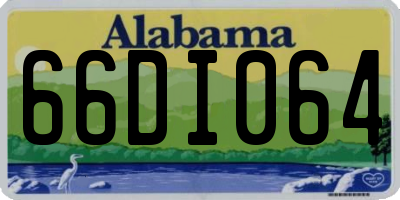 AL license plate 66DI064