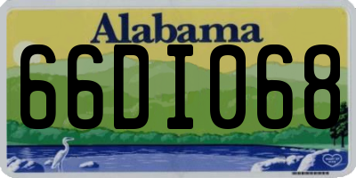AL license plate 66DI068