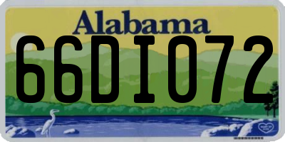AL license plate 66DI072