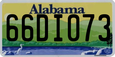 AL license plate 66DI073