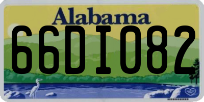 AL license plate 66DI082