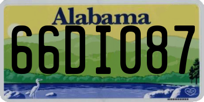 AL license plate 66DI087