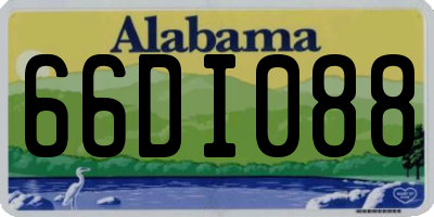 AL license plate 66DI088