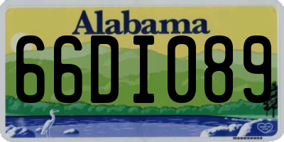 AL license plate 66DI089
