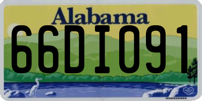 AL license plate 66DI091