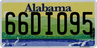 AL license plate 66DI095
