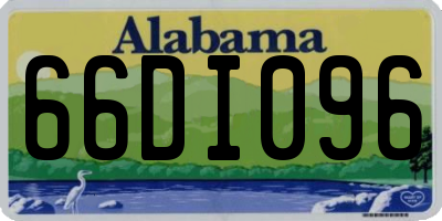 AL license plate 66DI096