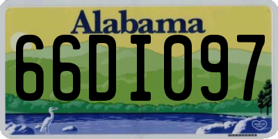 AL license plate 66DI097