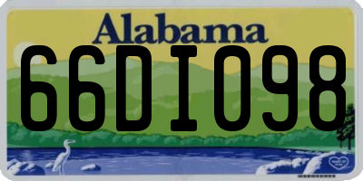 AL license plate 66DI098