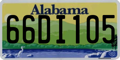 AL license plate 66DI105
