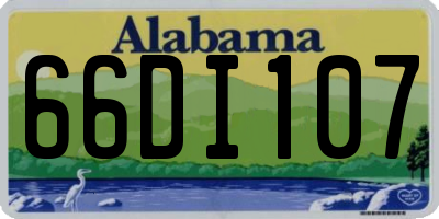 AL license plate 66DI107