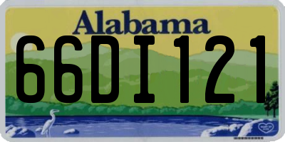 AL license plate 66DI121