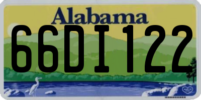 AL license plate 66DI122