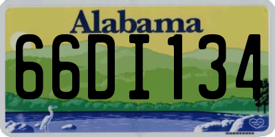 AL license plate 66DI134