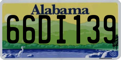 AL license plate 66DI139