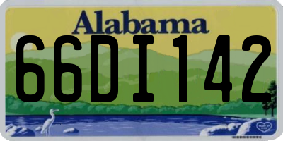 AL license plate 66DI142