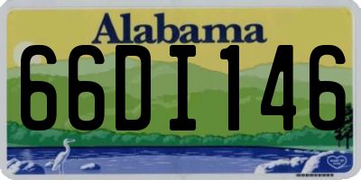 AL license plate 66DI146