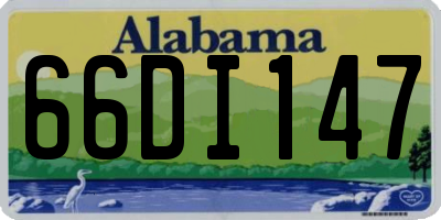 AL license plate 66DI147