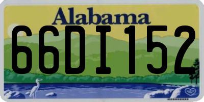 AL license plate 66DI152