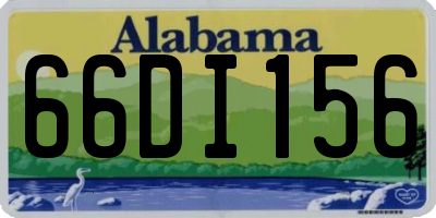 AL license plate 66DI156