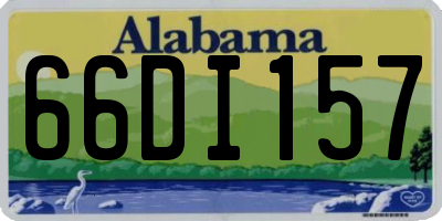 AL license plate 66DI157