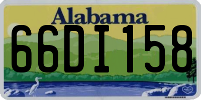 AL license plate 66DI158