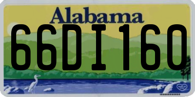 AL license plate 66DI160