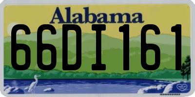 AL license plate 66DI161