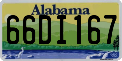 AL license plate 66DI167