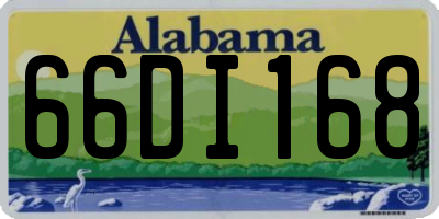 AL license plate 66DI168